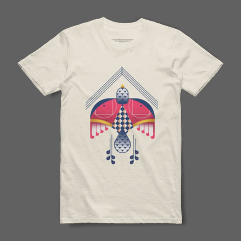 Colorful Bird Design Graphic Print Clothing
