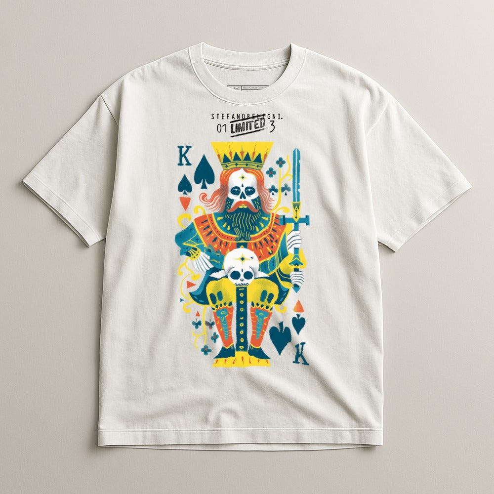 King of Spades Skull Graphic T-Shirt Design