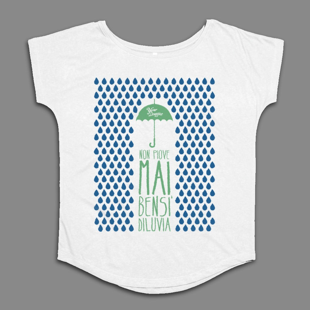 Non Piove Mai Bensi Diluvia Graphic T-shirt