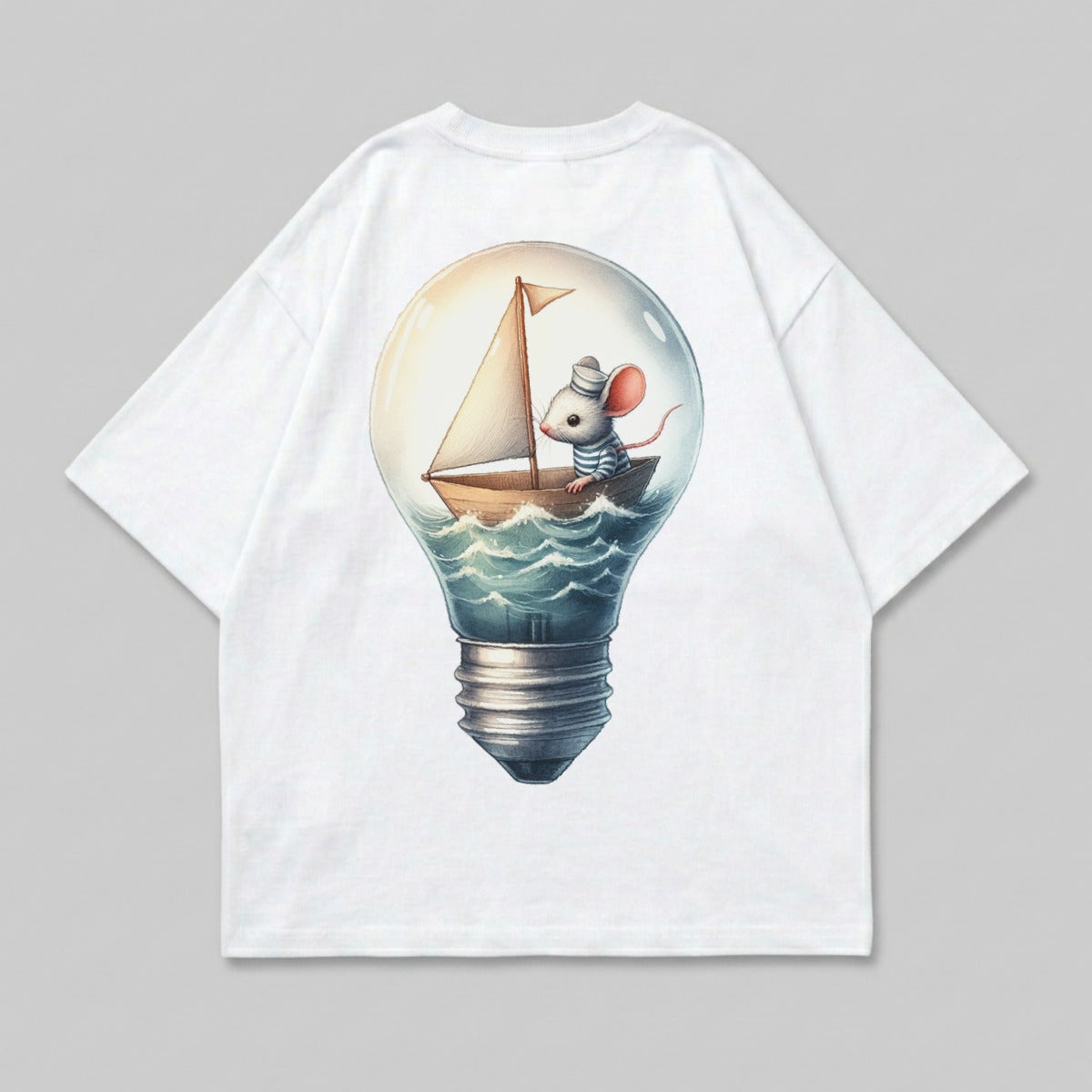 Sailor Mouse Lightbulb Boat Ocean Idea Graphic product type