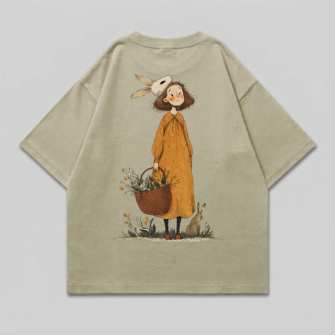 Girl bunny mask basket flowers rabbit illustration product type
Whimsical Girl
Bunny Mask Design
Floral Basket Art
Rabbit Illustration
Cute Cottagecore
Nature Inspired Tee
Artistic Apparel
Graphic TShirt
Meadow Scene
Sweet Character
Fairy Tale Style
Unique Print
Springtime Outfit
Garden Theme
Animal Lover
Hand Drawn Art
Comfort Wear
Stylish Graphic
Aesthetic Clothing
Casual Tee