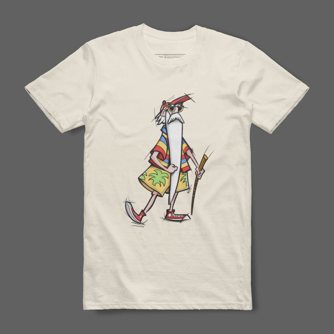 Cartoon Character Dressed in Beachwear Design Shirt