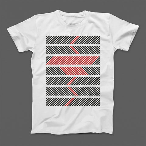 T-shirt donna boyfriend Stripe Geometry