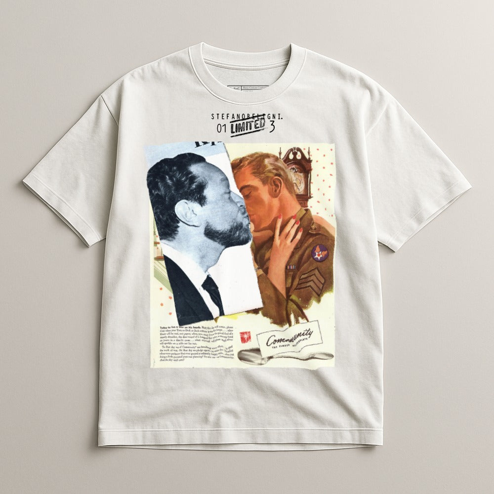 Unique Graphic Design with Artistic Collage Shirt