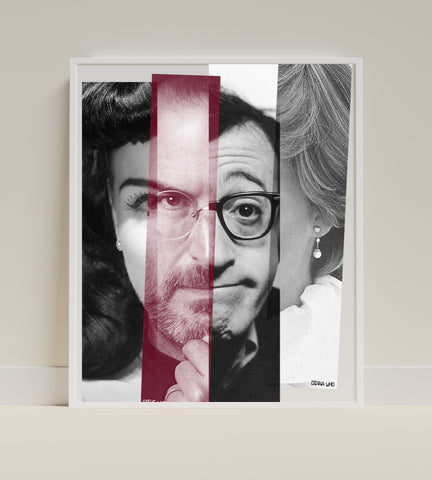 Unique Three-Faces Abstract Art Print Wall Decor