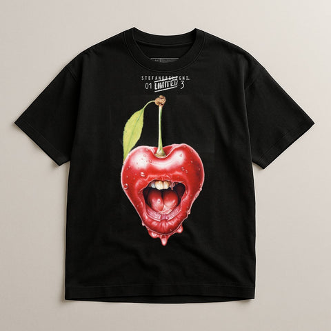 Limited Edition Cherry Graphic T-Shirt for Unique Style