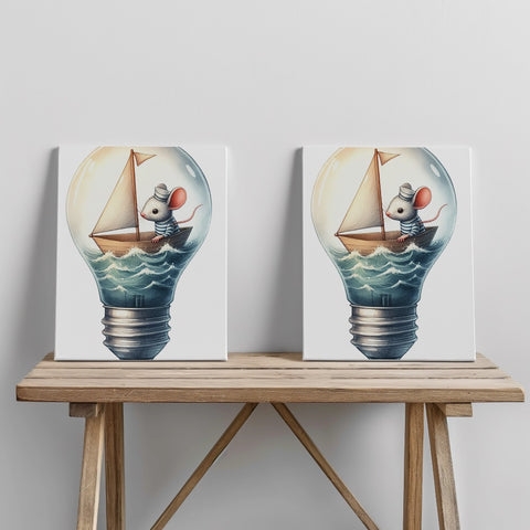 Quadro canvas sailor-mouse