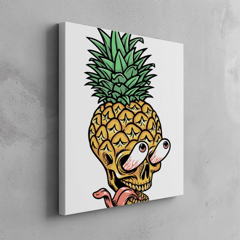 Quadro canvas Pineapple-skull