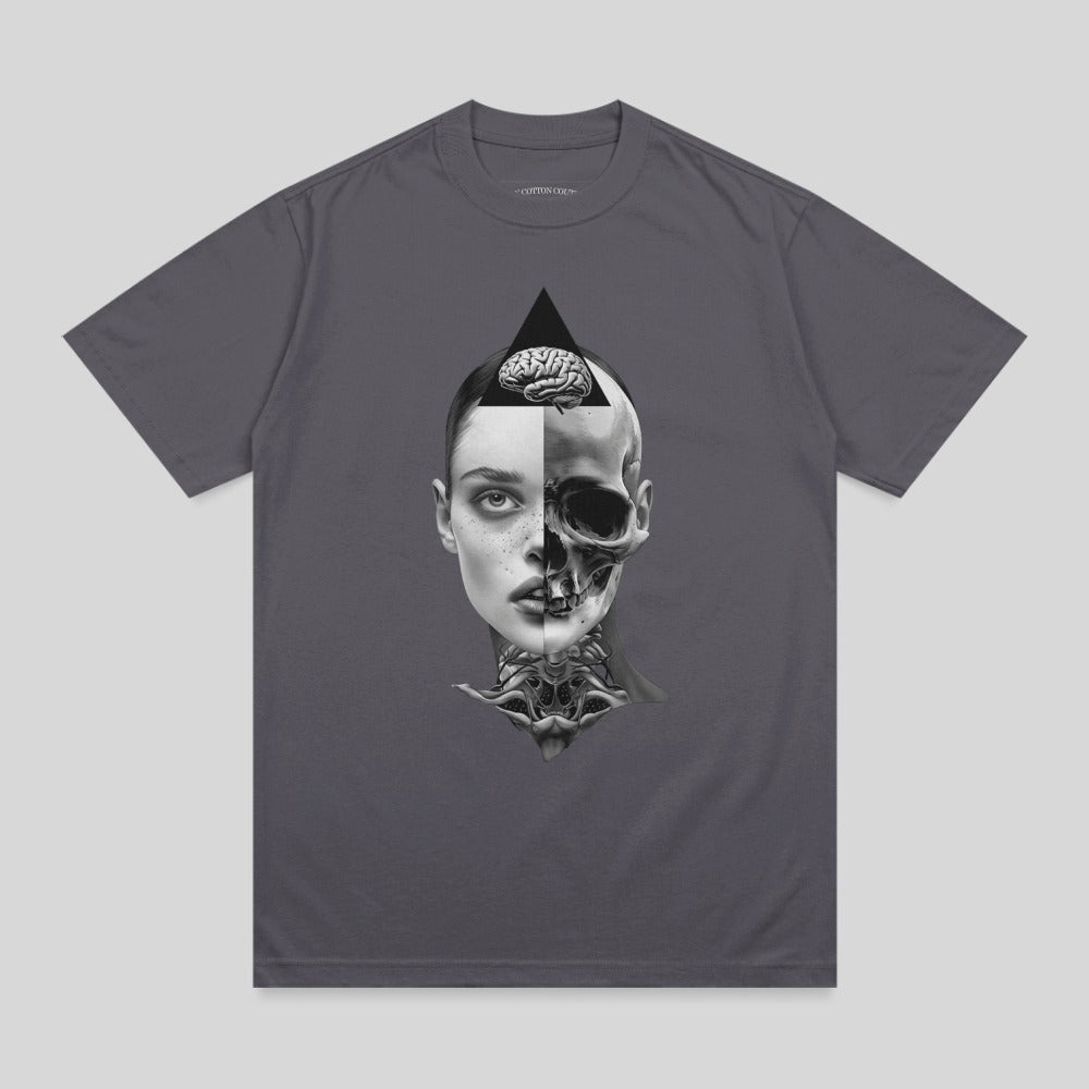 Duality Mind Skull Brain Triangle Art product type