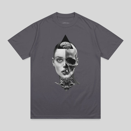 Duality Mind Skull Brain Triangle Art product type