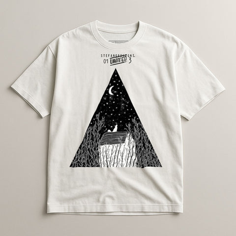 Artistic Triangle Night Sky Illustration Shirt