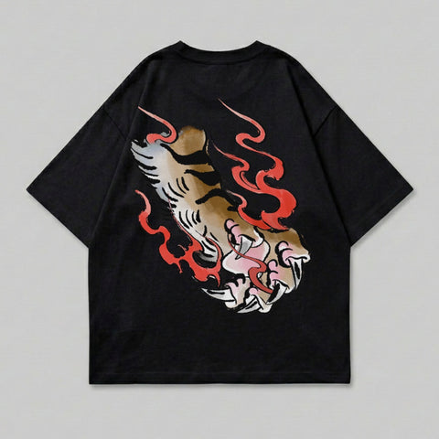 Japanese Tiger Claw Red Flame Art Graphic Black product type
Tiger, Claw, Flame, Japanese Art, Graphic Tee, Black Shirt, Streetwear, Animal Design, Fierce Design, Red Flames, Asian Style, Tattoo Inspired, Unique Graphic, Dark Aesthetic, Art Print, Wild Animal, Mystical, Japanese Culture, Back Graphic, Bold Design