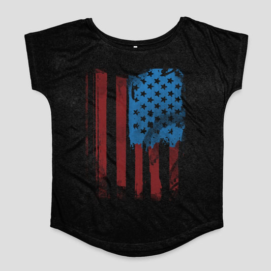 Vintage American Flag Graphic Women's T-Shirt