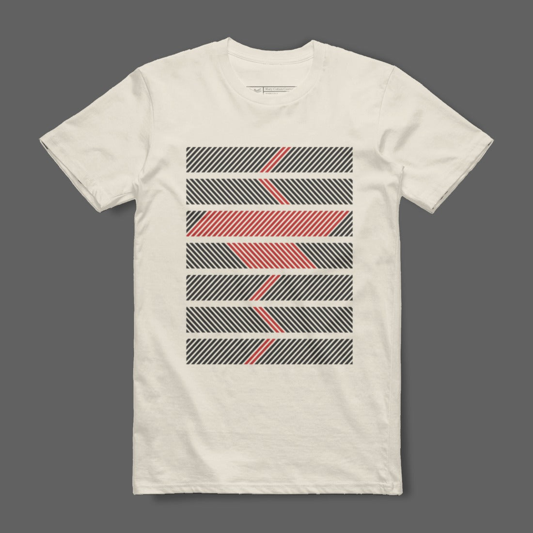 Geometric Striped Pattern Modern Tee Shirt Design