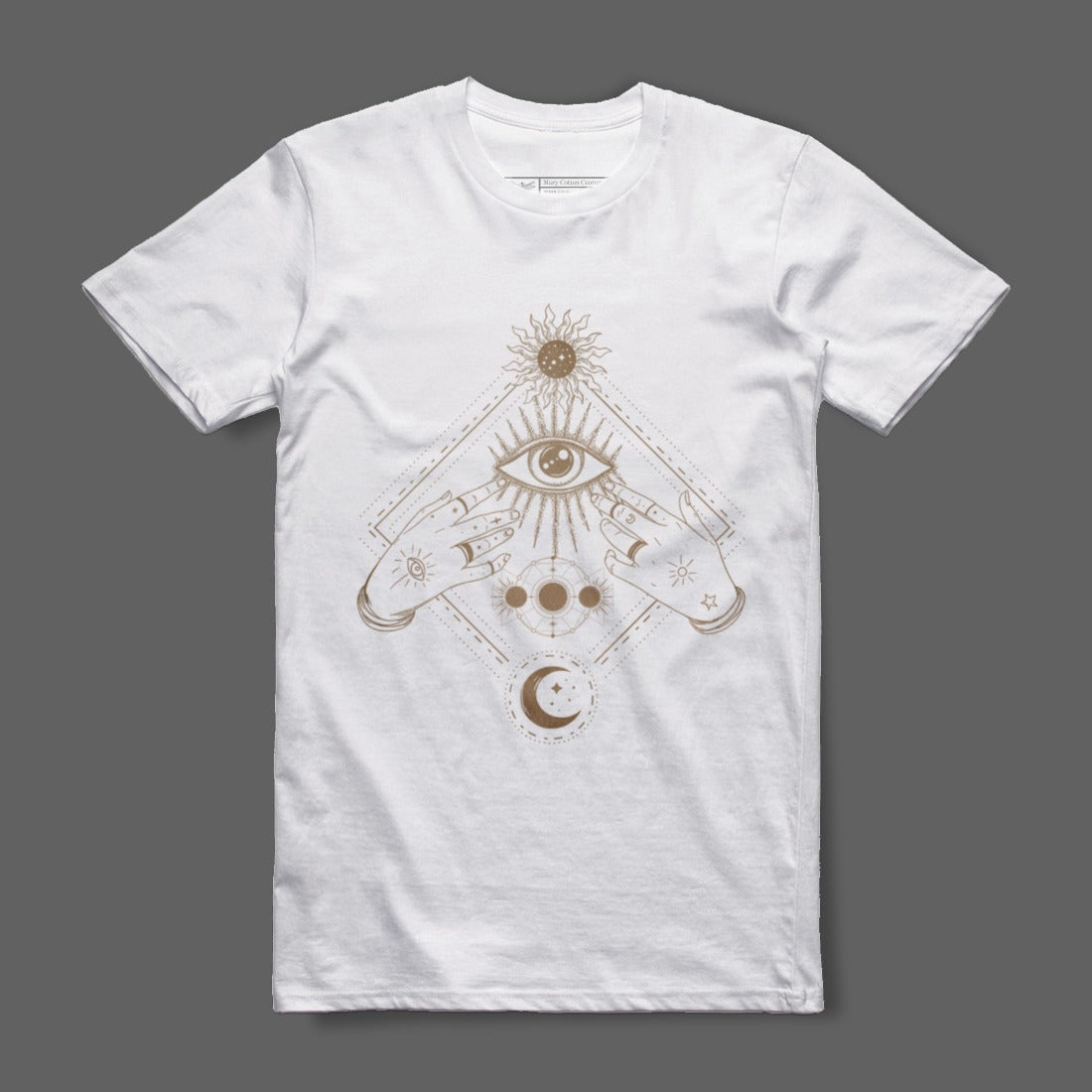 Mystic Hand Eye Design Graphic T-Shirt Product