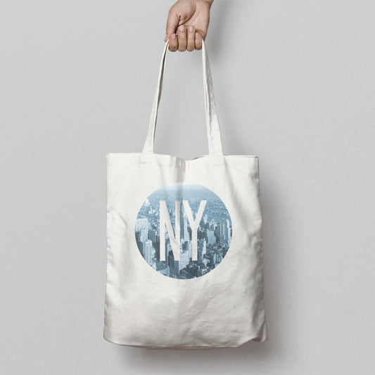 NY City Skyline Graphic Tote Bag Shopping Product
