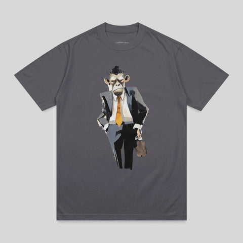 Cool Business Chimpanzee Suit Briefcase Grumpy product type