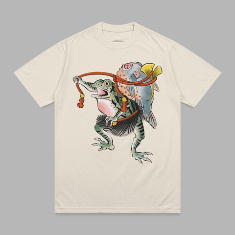Frog Pufferfish Japanese Art Unique Amphibian Aquatic Animal product type
