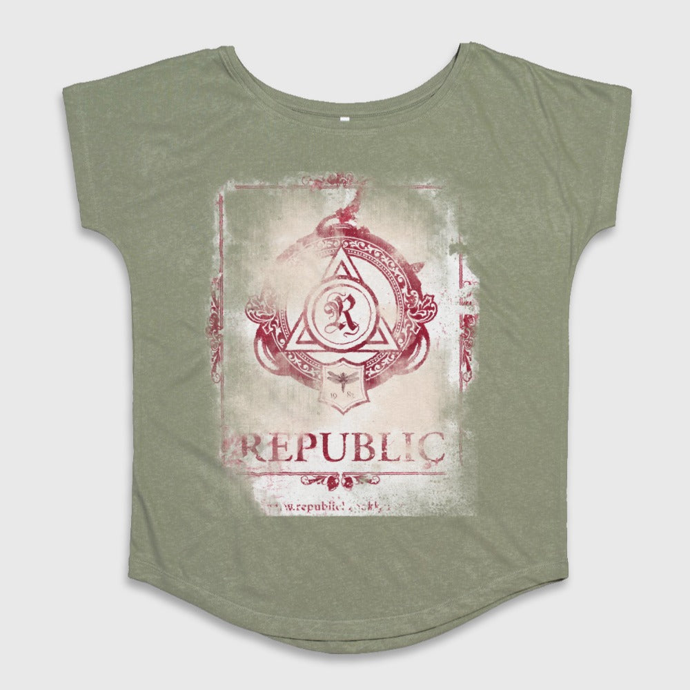 Republic Graphic Tee Shirt Vintage Design Print