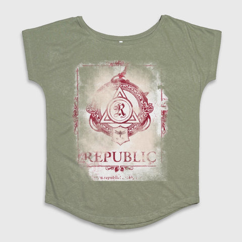 Republic Graphic Tee Shirt Vintage Design Print