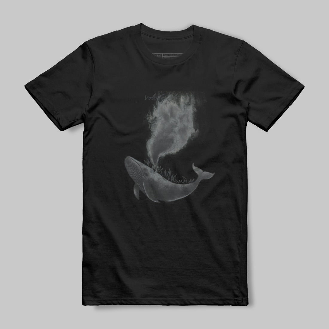 Whale Spouting Water Graphic T-Shirt for Casual Wear