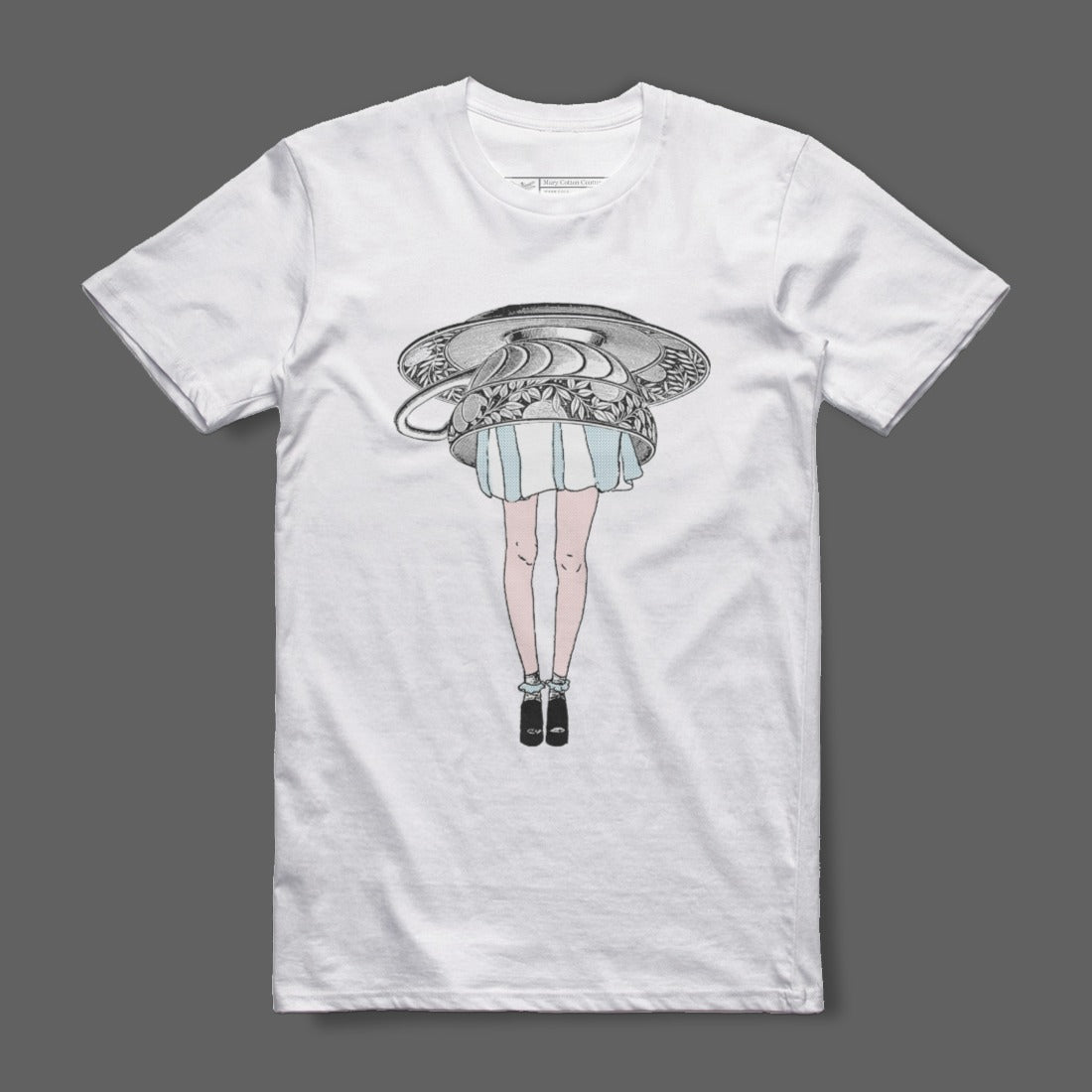 Unique Art Tee Shirt with Creative Print Design