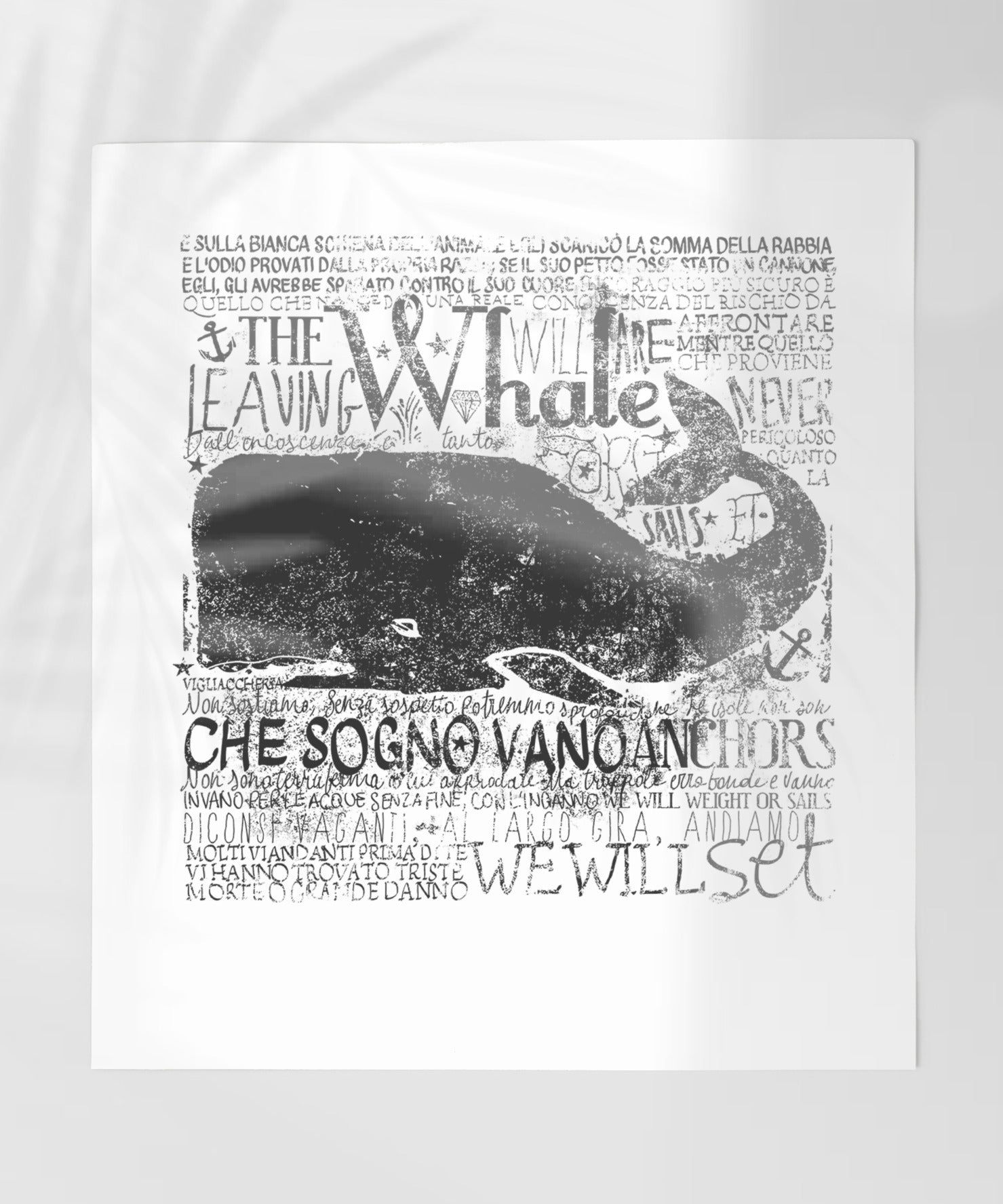 The Leaving Whale We Will Set Artwork Print