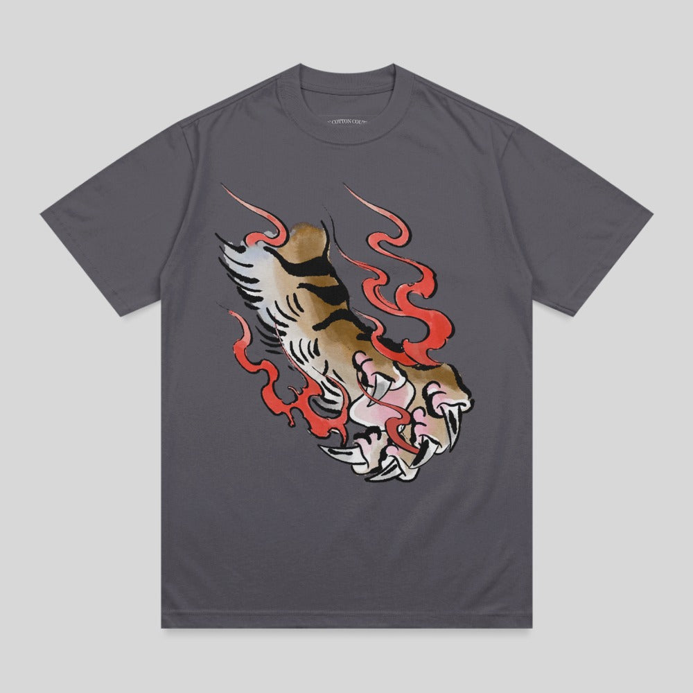 Japanese Inspired Flaming Tiger Claw Grey product type