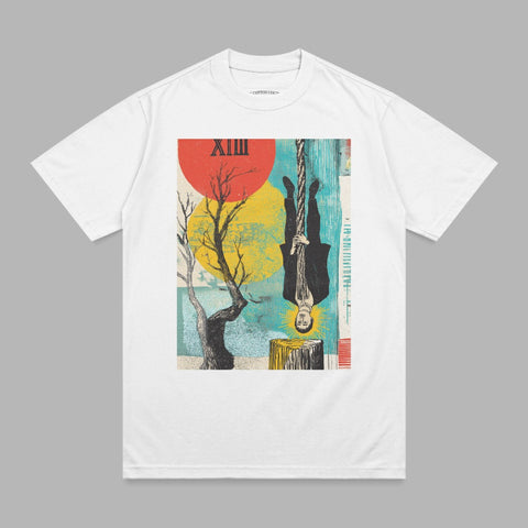 Tarot Card Hanged Man XIII Abstract Art Tree Circles product type