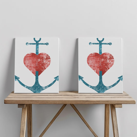 Quadro canvas Anchor Heart