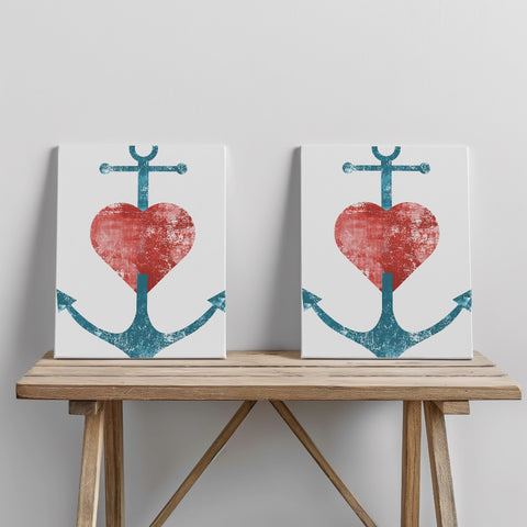 Quadro canvas Anchor Heart