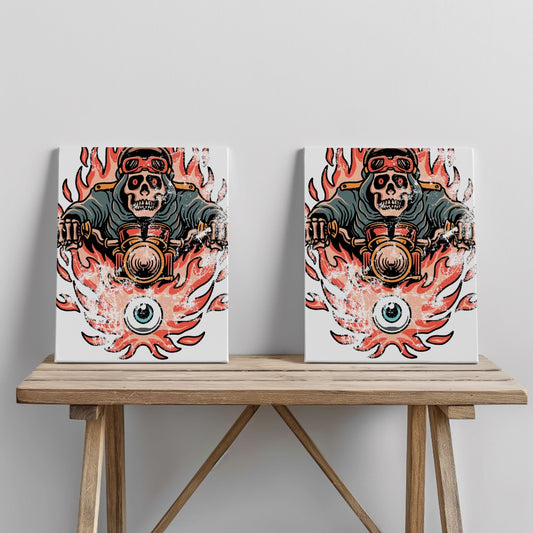 Quadro canvas evil-biker