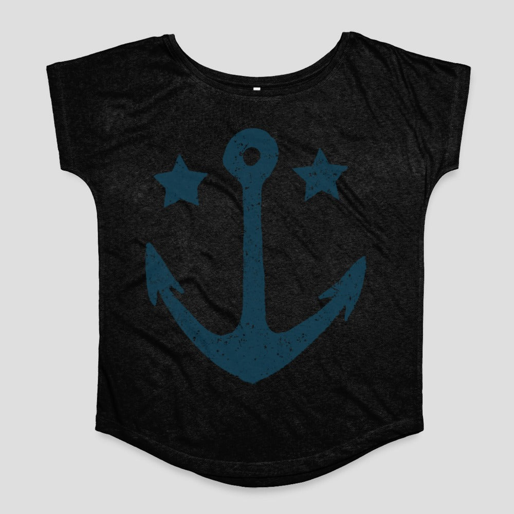Anchor and Stars Graphic Black T-Shirt product