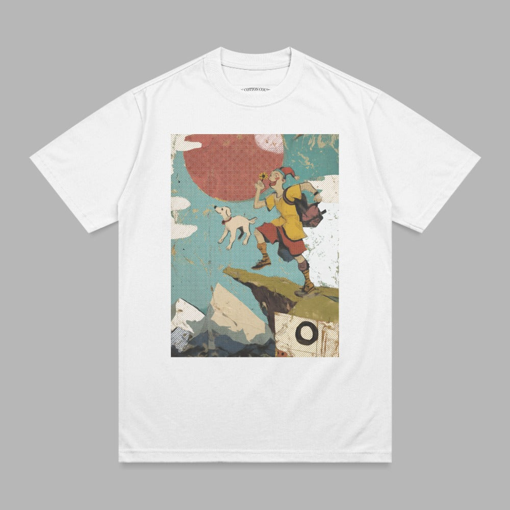 Adventure seeker dog friend mountain journey art product type