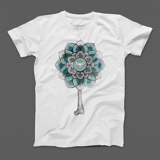 T-shirt donna boyfriend Flower Bones