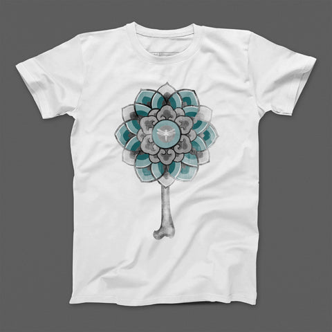 T-shirt donna boyfriend Flower Bones