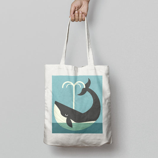 Happy Whale Design Eco-Friendly Tote Bag Product