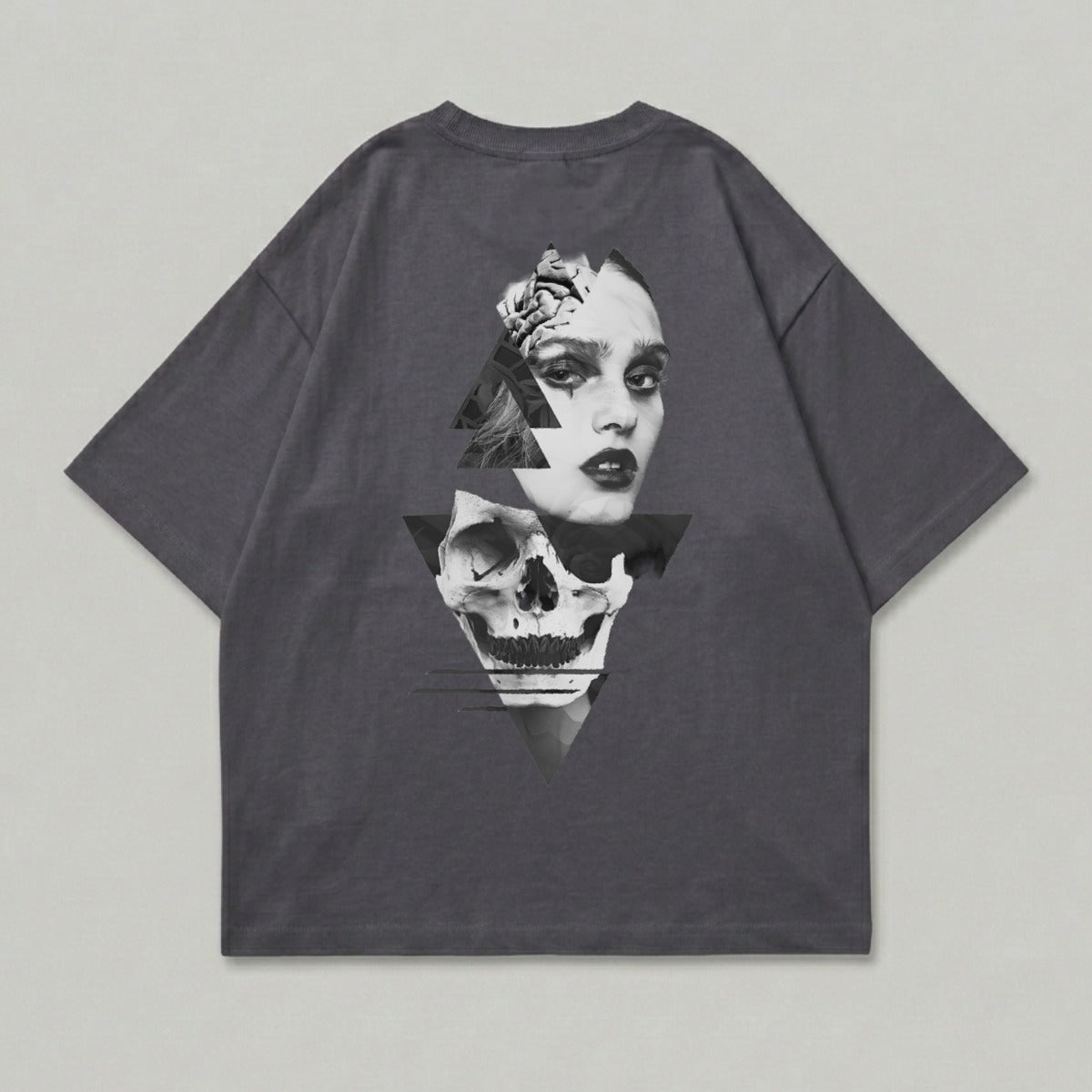Monochrome Face Skull Geometric Design product type