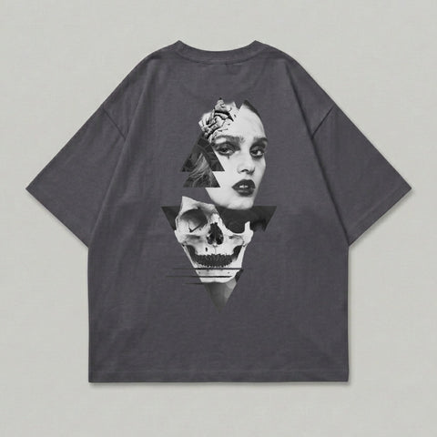 Monochrome Face Skull Geometric Design product type