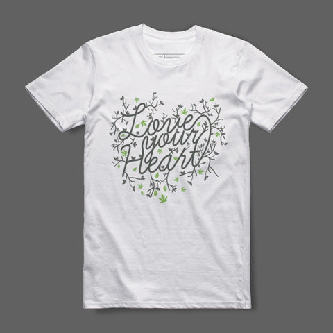 Love Your Heart Unique Graphic Tee Shirt