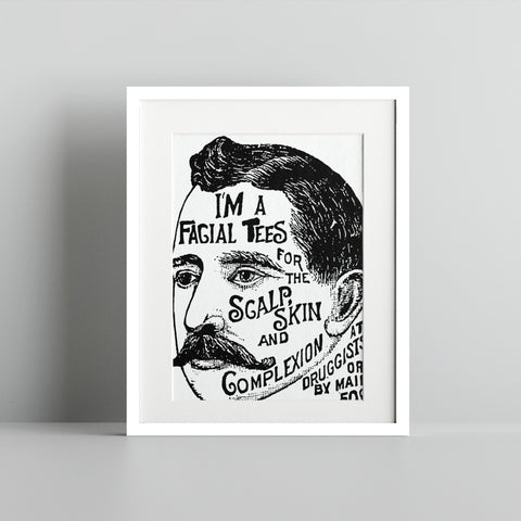 Facial Tees Scalp Skin Complexion Art Print