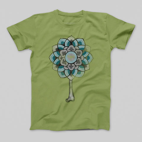 T-shirt donna boyfriend Flower Bones