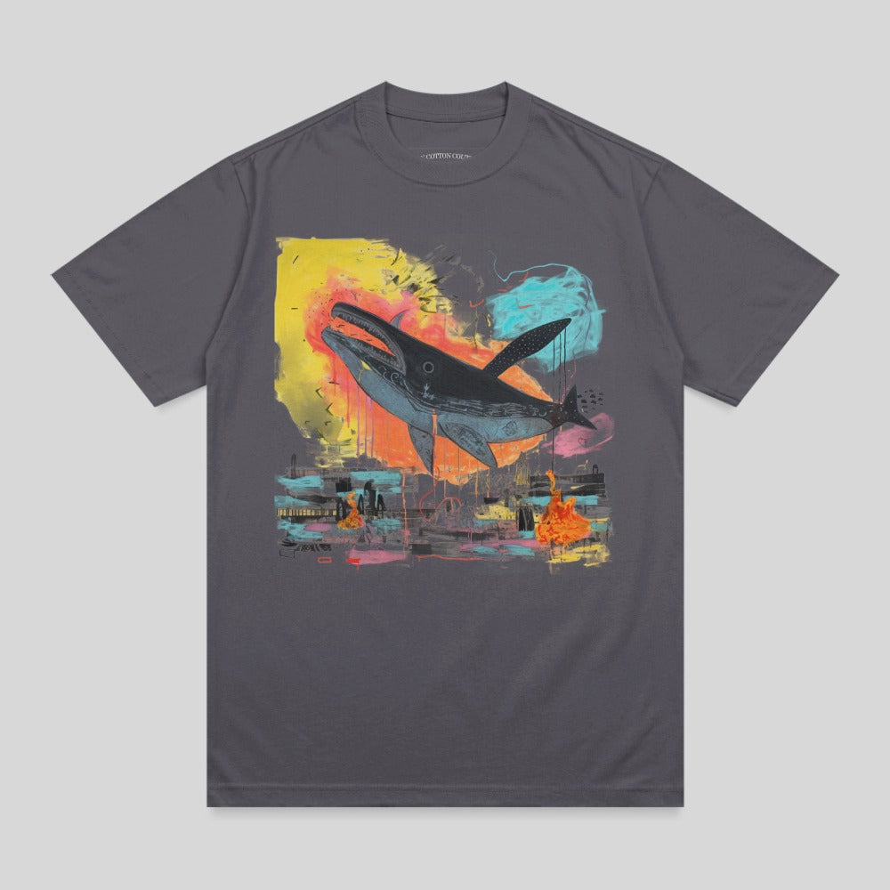 Surreal Whale City Abstract Art Design product type