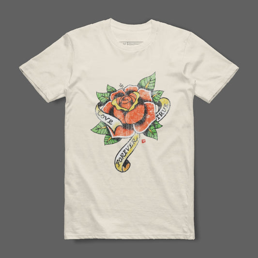 Love Forever True Rose Graphic Tee