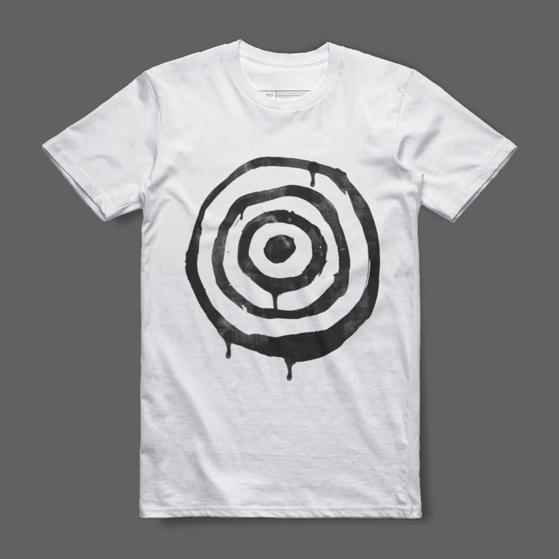 Dripping Bullseye Graphic Design T-shirt