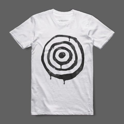 Dripping Bullseye Graphic Design T-shirt