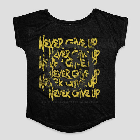 Never Give Up Motivational Inspirational T-shirt
