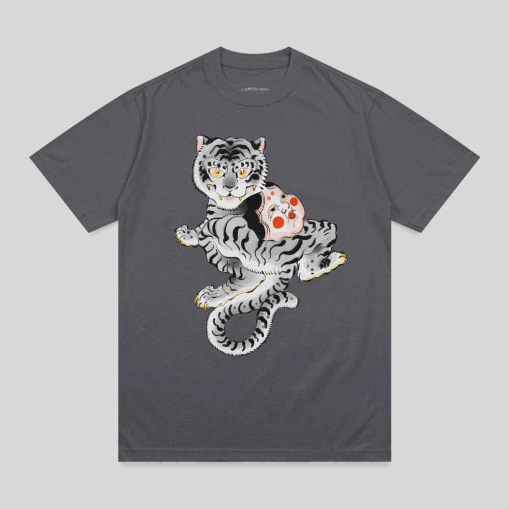 Japanese Art Tiger Mask Design White Tiger product type