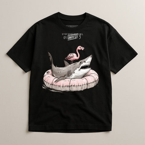 Unique Limited Edition Shark With Flamingo Shirt