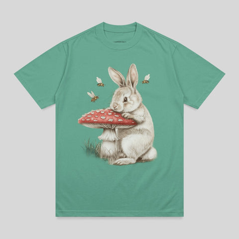 Whimsical Rabbit Mushroom Bees Fantasy Creature product type
